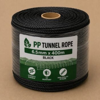 PP Tunnel Rope- 6.5mm x 400m Black